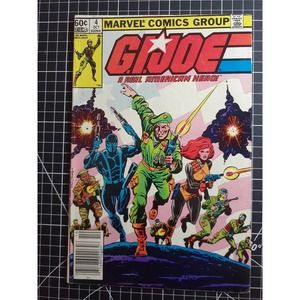 G.I. JOE: A REAL AMERICAN HERO #4, (Oct1982), Marvel, Bronze Age, Newsstand  F